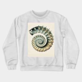 Fibonacci Sequence: Fibonacci Shell Art Crewneck Sweatshirt